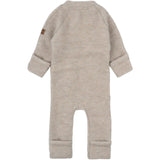 Mikk-Line Ull Heldrakt Melange Offwhite