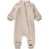 Mikk-Line Melange Offwhite Ull Drakt Med Rib