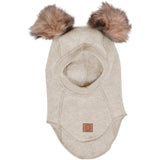 Mikk-Line Ull Elefantlue med Pom Pom Melange Offwhite