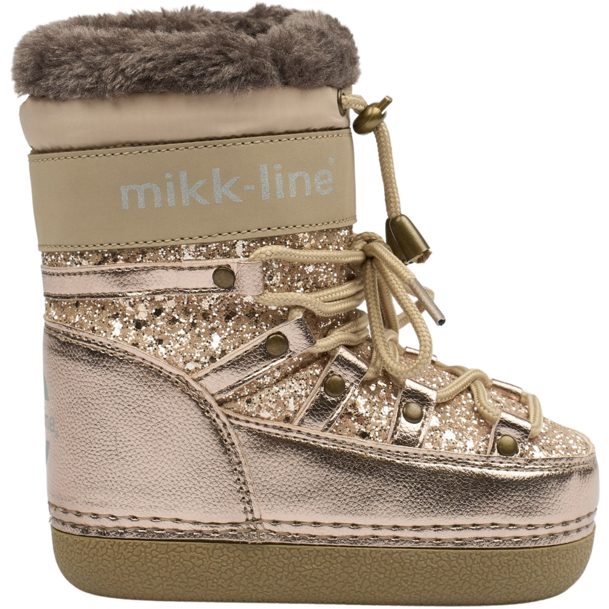 Mikk-Line Champagne Glitter Snow Støvler Glitter