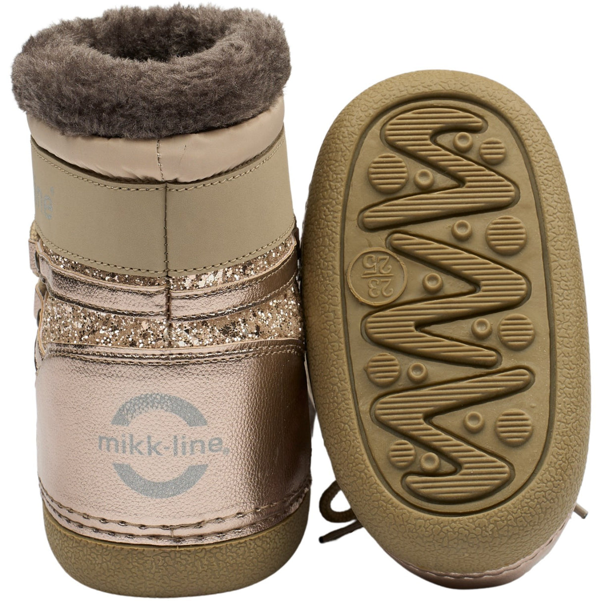 Mikk-Line Champagne Glitter Snow Støvler Glitter