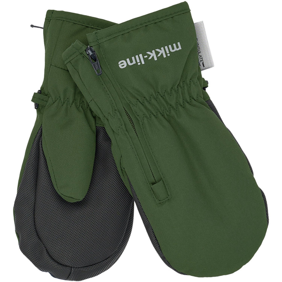 Mikk-Line Kombu Green Polyester Votter Med Zip