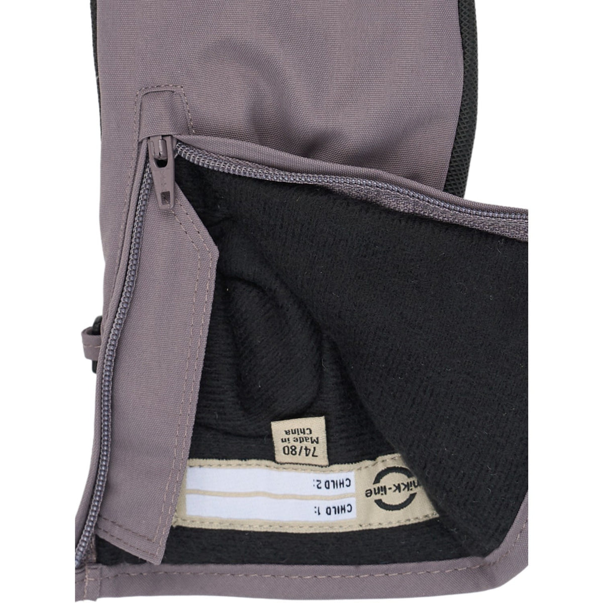 Mikk-Line Shark Polyester Votter Med Zip