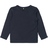 Mikk-Line Blue Nights Wool/Bamboo Ls Topp