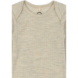 Mikk-Line Melange Offwhite Merino Ull Ls Body