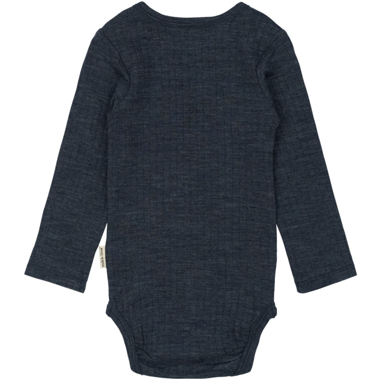 Mikk-Line Melange Blue Nights Merino Ull Ls Body