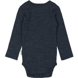 Mikk-Line Melange Blue Nights Merino Ull Ls Body