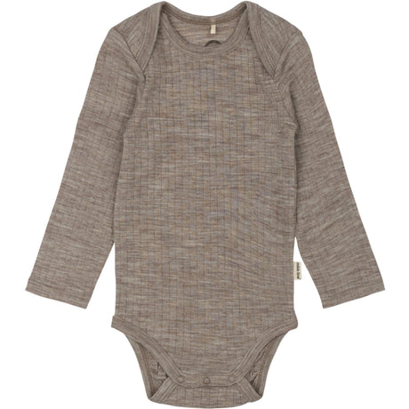 Mikk-Line Melange Denver Merino Ull Ls Body