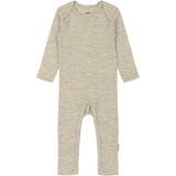 Mikk-Line Melange Offwhite Merino Ull Ls Drakt