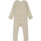 Mikk-Line Melange Offwhite Merino Ull Ls Drakt