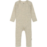 Mikk-Line Melange Offwhite Merino Ull Ls Drakt