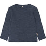 Mikk-Line Melange Blue Nights Merino Ull Ls Topp