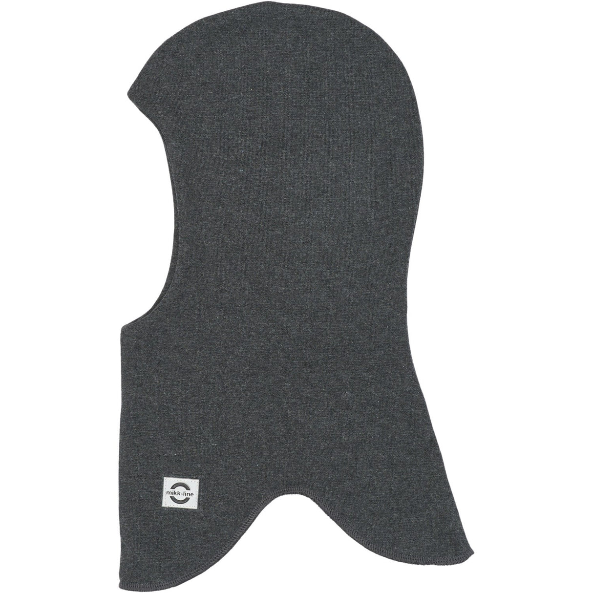 Mikk-Line Dark Grey Melange Bomull Fullface - Dobbel