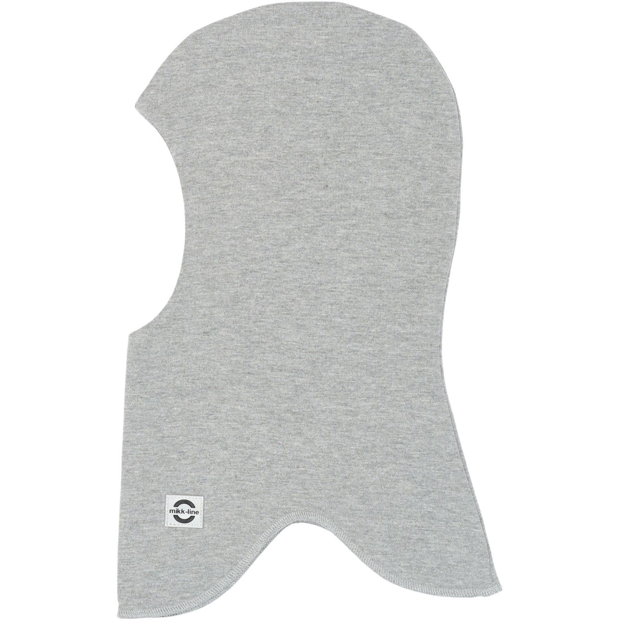 Mikk-Line Light Grey Melange Bomull Fullface - Dobbel