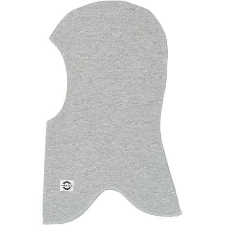 Mikk-Line Light Grey Melange Bomull Fullface - Dobbel