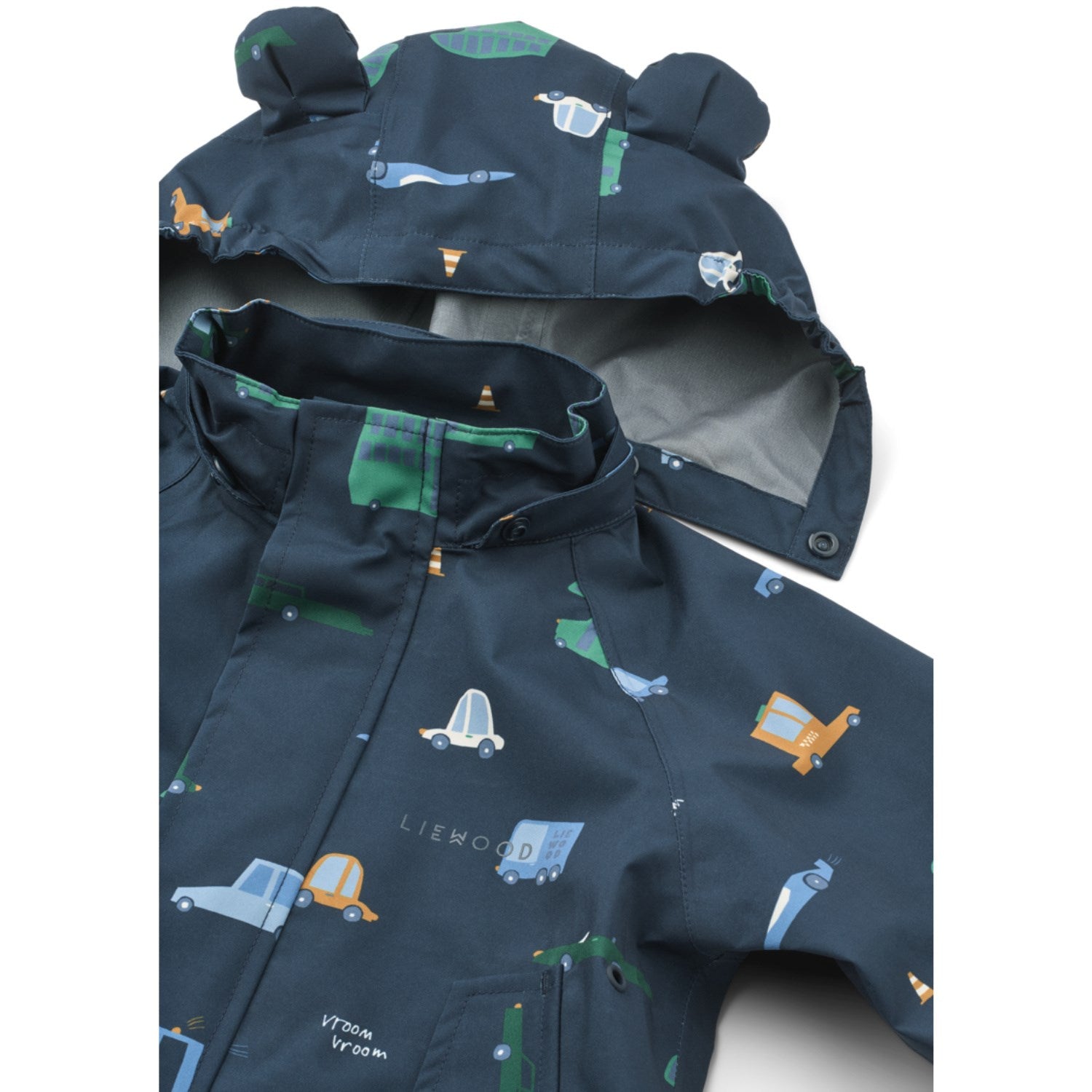 LIEWOOD Cars / Classic Navy Manu Regntøy Sett