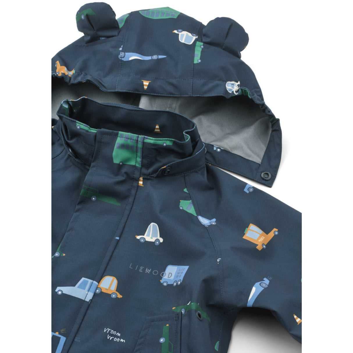 LIEWOOD Cars / Classic Navy Manu Regntøy Sett