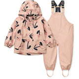 LIEWOOD Mega Cherry Heart/ Rosey Mix Manu Regntøy Sett