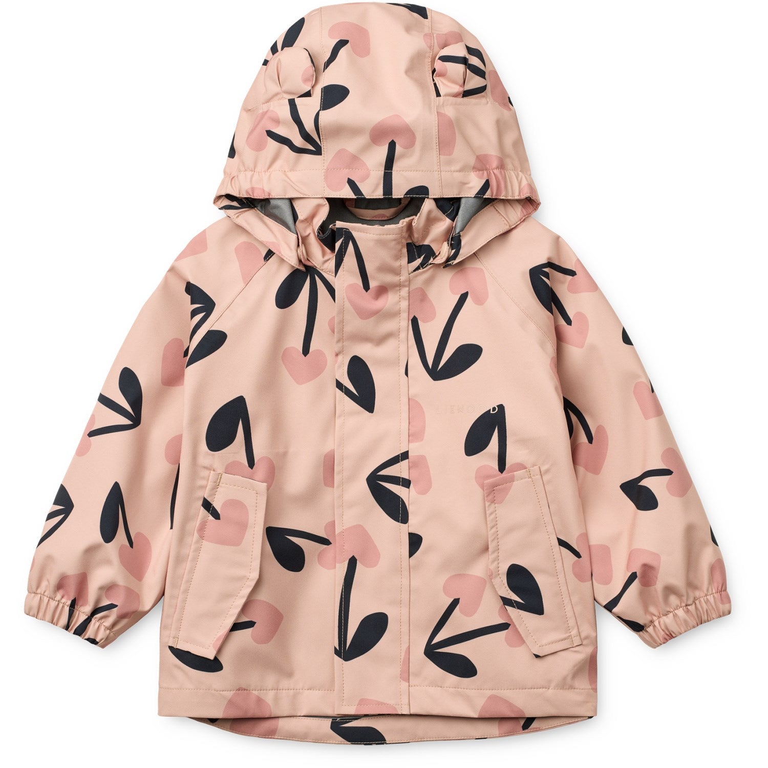 LIEWOOD Mega Cherry Heart/ Rosey Mix Manu Regntøy Sett