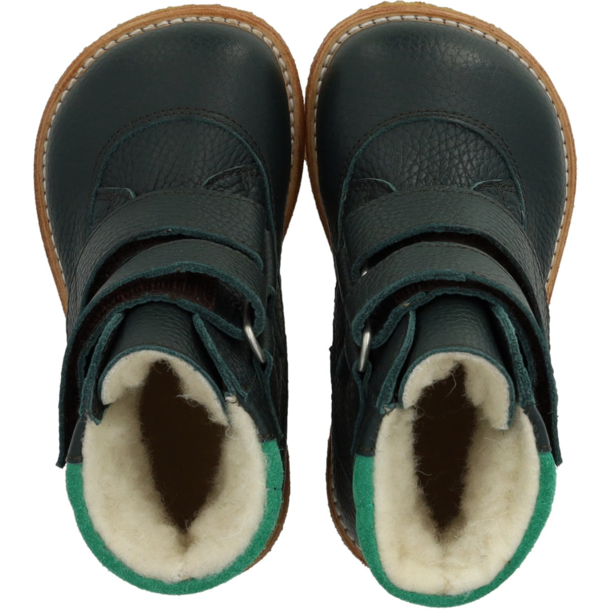 Angulus Deep Teal/Grass Green Tex-Støvle Med Borrelås