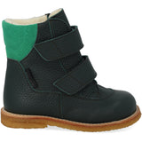 Angulus Deep Teal/Grass Green Tex-Støvle Med Borrelås