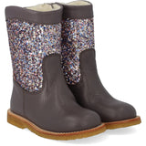 Angulus Lavender/Pastel Multi Glitter Tex Vinterstøvle Med Glitter