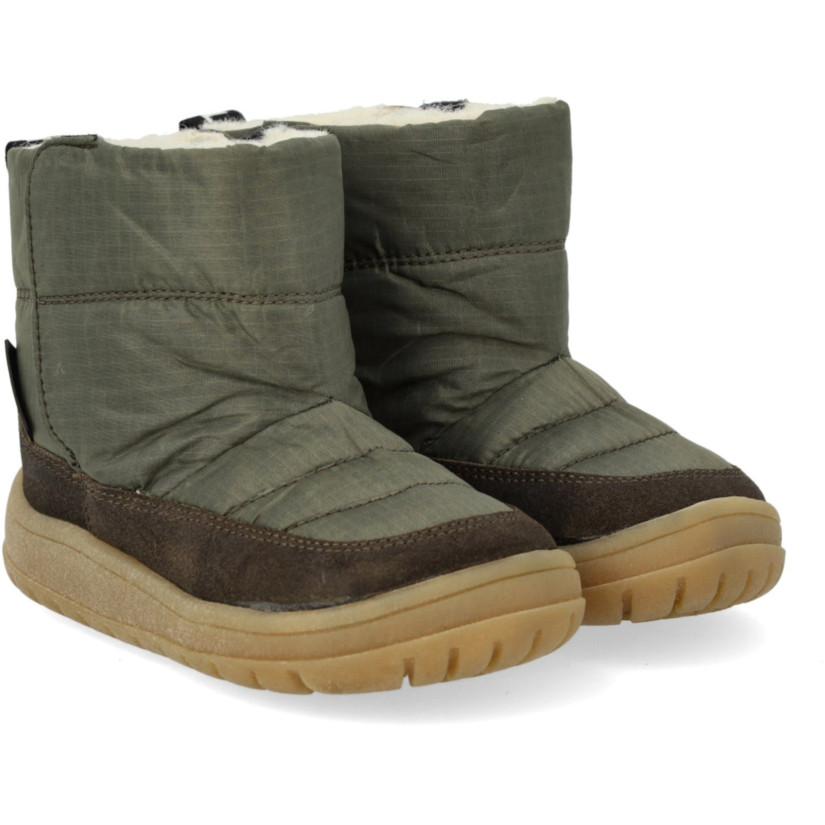 Angulus Olive/Forrest Recycled Ripstop Begynner Tex-Støvle Med Blødt Merino Uldfoer