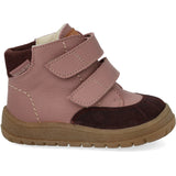 Angulus Aubergine/Faded Rose/Tan Begynner Tex-Støvle Med Kontraststikninger