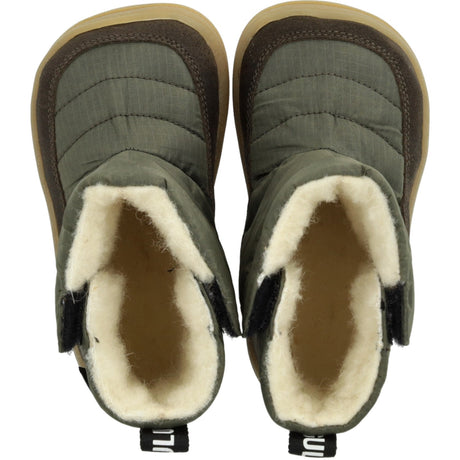 Angulus Olive/Forrest Recycled Ripstop Begynner Tex-Støvle Med Blødt Merino Uldfoer