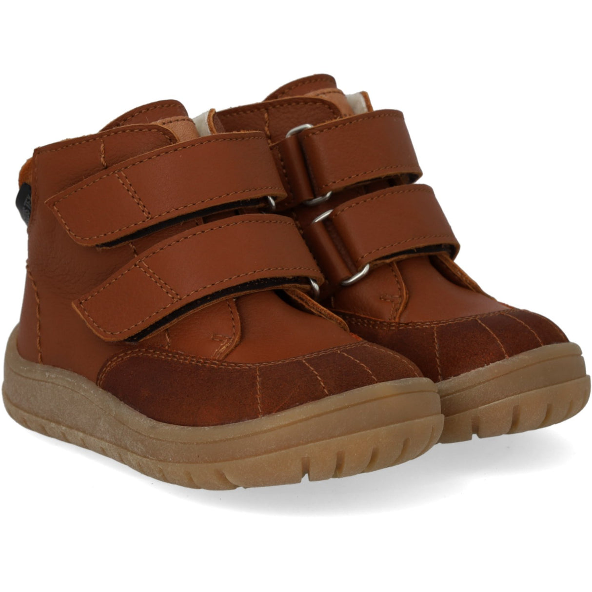 Angulus Cognac/Cognac/Tan Begynner Tex-Støvle Med Kontraststikninger