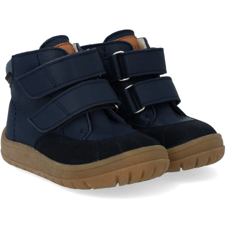 Angulus Navy/Tan/Blue Fog Begynner Tex-Støvle Med Kontraststikninger