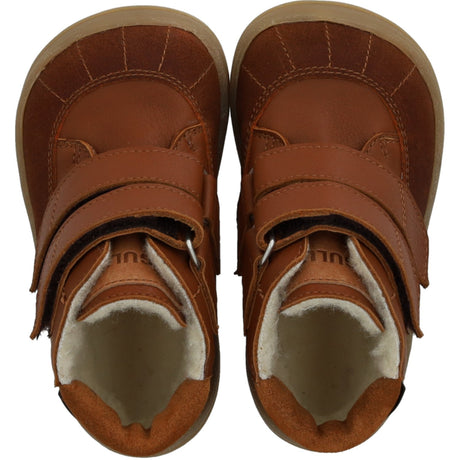 Angulus Cognac/Cognac/Tan Begynner Tex-Støvle Med Kontraststikninger