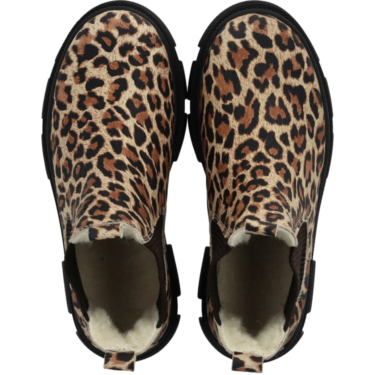 Angulus Beige Leo/Dark Brown Elastic Chunky Tex Chelsea Støvler