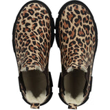 Angulus Beige Leo/Dark Brown Elastic Chunky Tex Chelsea Støvler