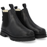Angulus Black/Black Chunky Tex Chelsea Støvler