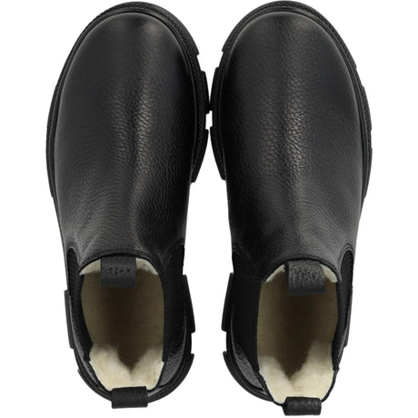 Angulus Black/Black Chunky Tex Chelsea Støvler