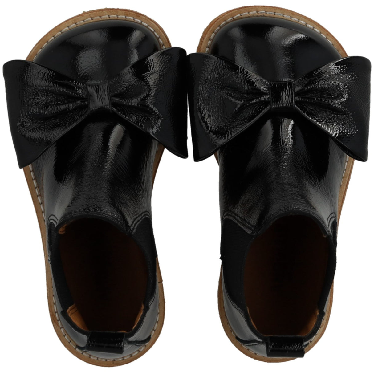 Angulus Black/Black Chelsea Støvler Med Bue