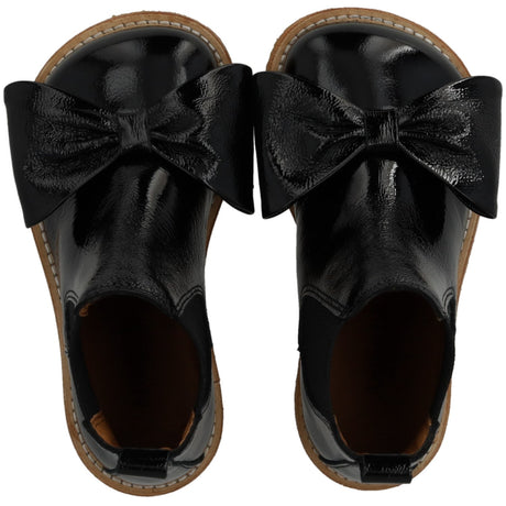 Angulus Black/Black Chelsea Støvler Med Bue