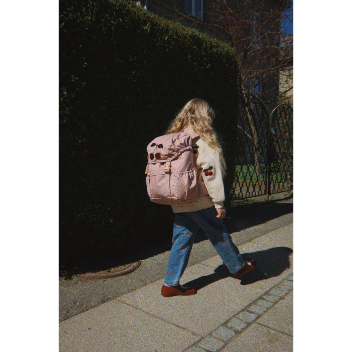 Konges Sløjd Ma Grande Cerise Denim Magot Frill Bukser Gots
