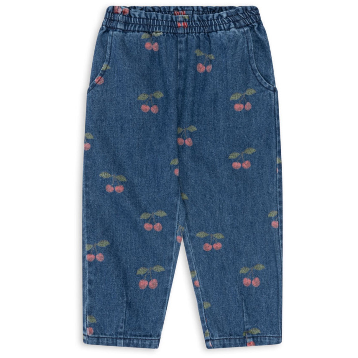 Konges Sløjd Ma Grande Cerise Denim Magot Frill Bukser Gots