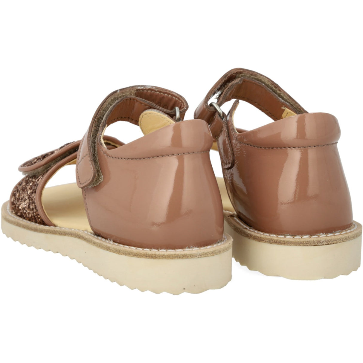 Angulus Clay/Clay Glitter Sandal Med Funklende Glitterdetalje