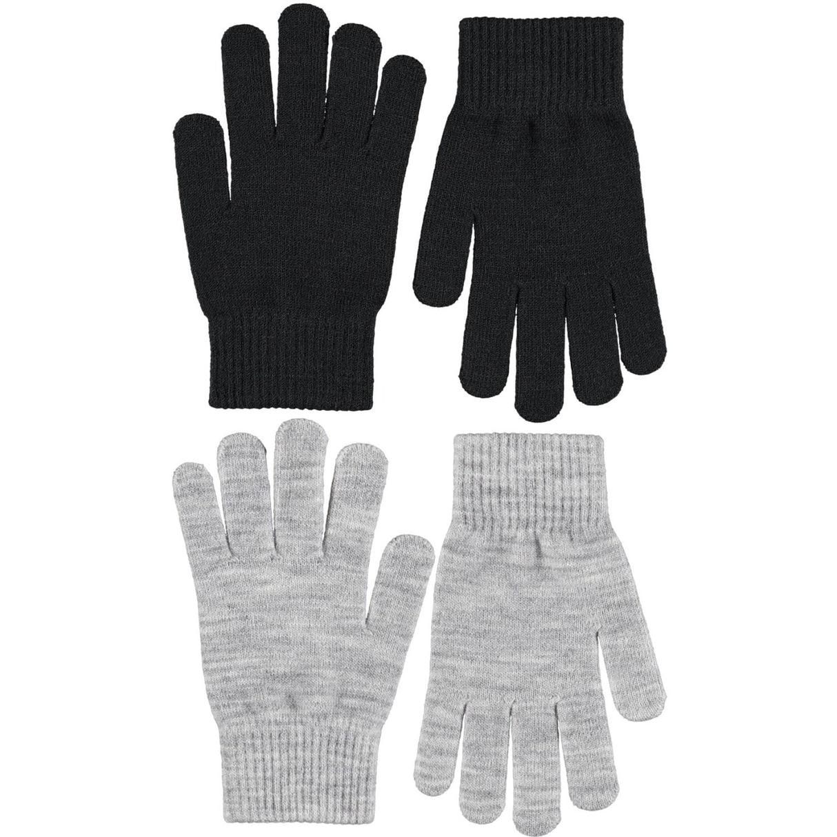 Molo Grey Melange Kiddy Ull Hansker