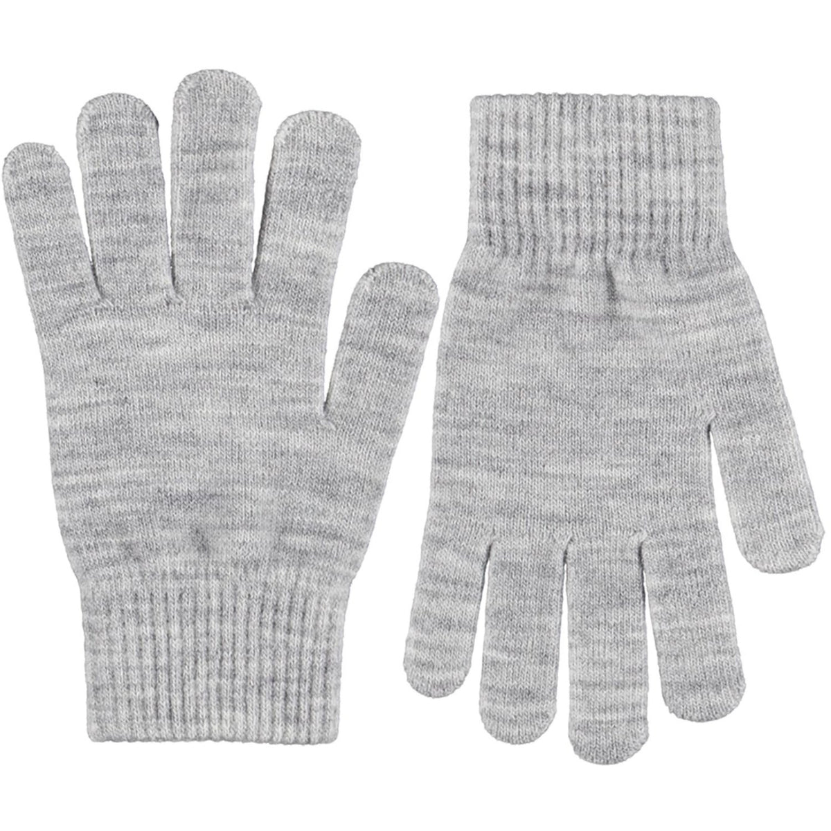 Molo Grey Melange Kiddy Ull Hansker