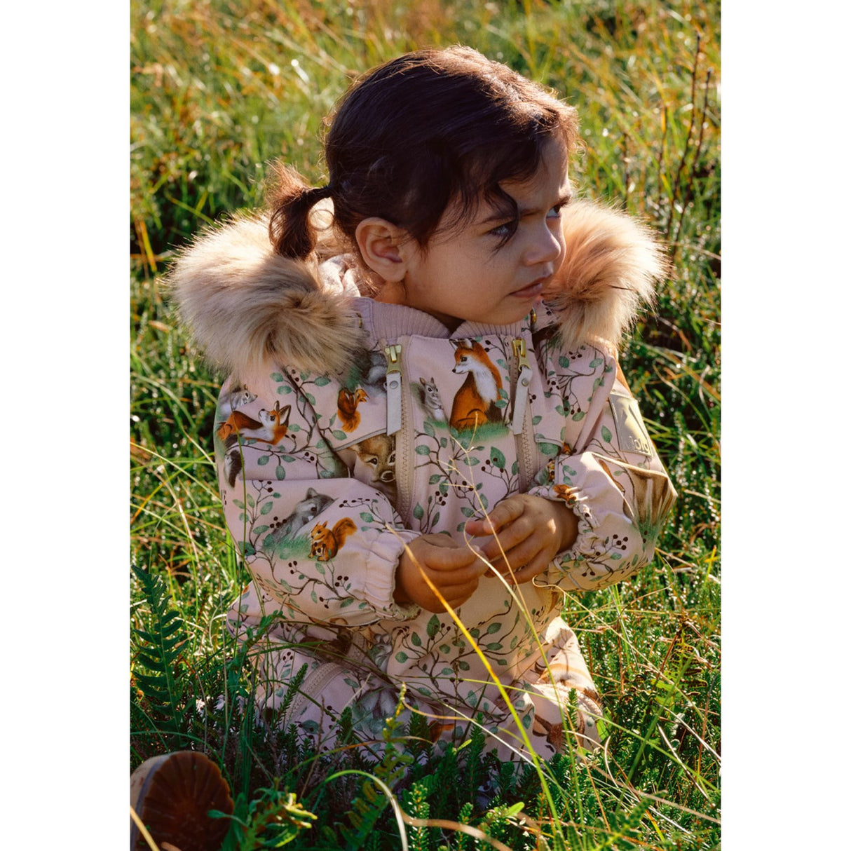 Molo Furry Friends Pyxis Pels Baby Flydress