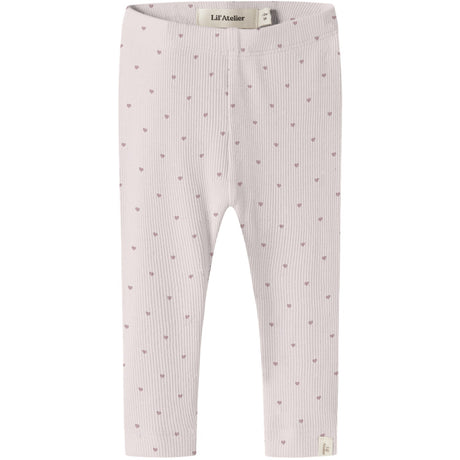Lil'Atelier Hushed Violet Heart Nbfgago Slim Leggings Lil Noos