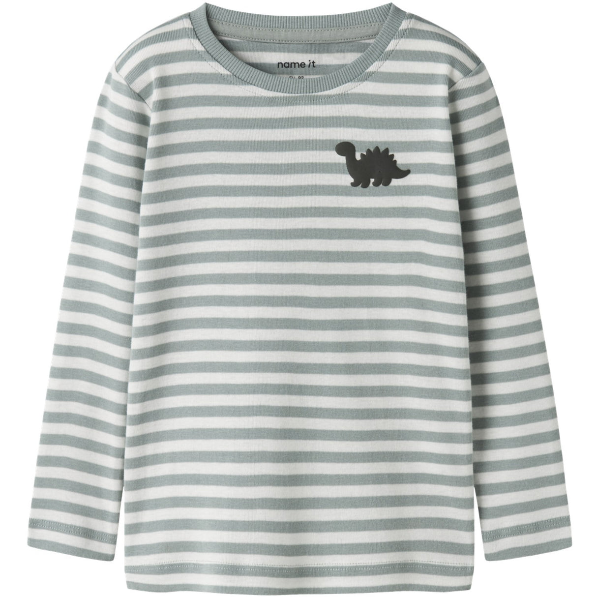 Name It Green Milieu Dinosaur Nmmvilly Ls Slim Topp Noos