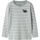 Name It Green Milieu Dinosaur Nmmvilly Ls Slim Topp Noos