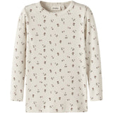 Lil'Atelier Turtledove Floral Nmfgago Ls Slim Topp Lil Noos