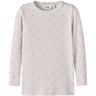 Lil'Atelier Hushed Violet Heart Nmfgago Ls Slim Topp Lil Noos