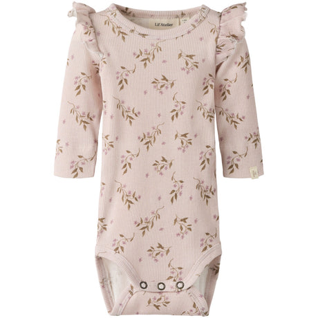 Lil'Atelier Hushed Violet Flowers Nbfgavo Eko Ls Slim Body Lil Noos